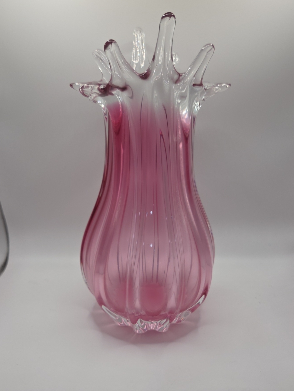 Pink Blown Art Glass By Chribska Or Murano. Google Says Both Vintage